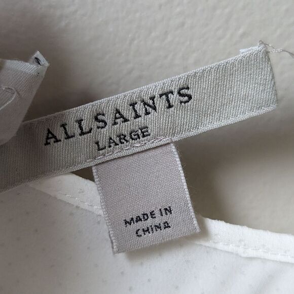 All Saints White Pleated Dress - Picture 14 of 15